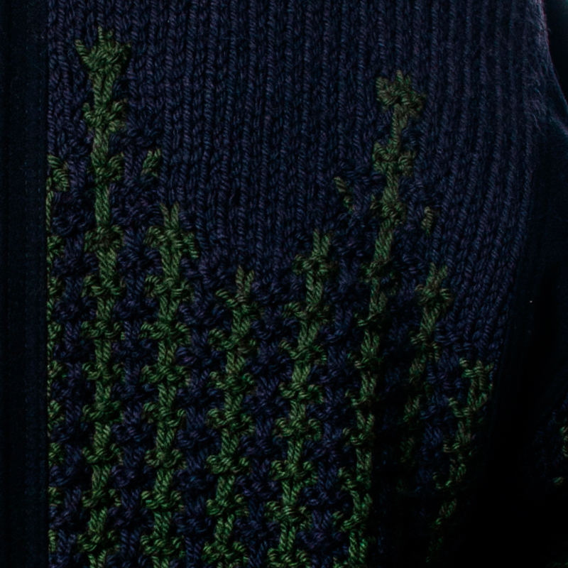 knitting Green And Blue